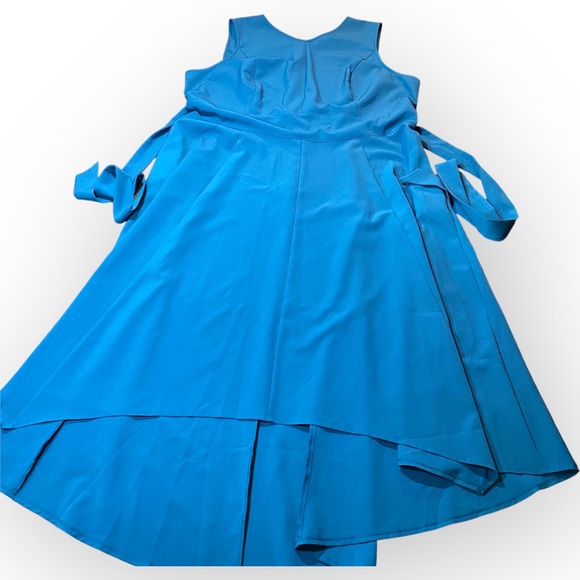 Lane Bryant Sleeveless High Low Teal Blue Dress Plus Size 22 - Picture 8 of 12